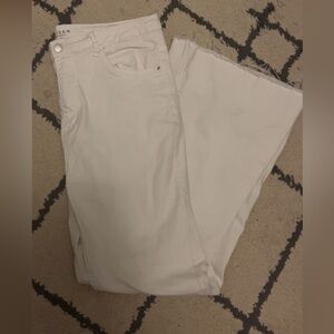 White Flare Leg Jeans